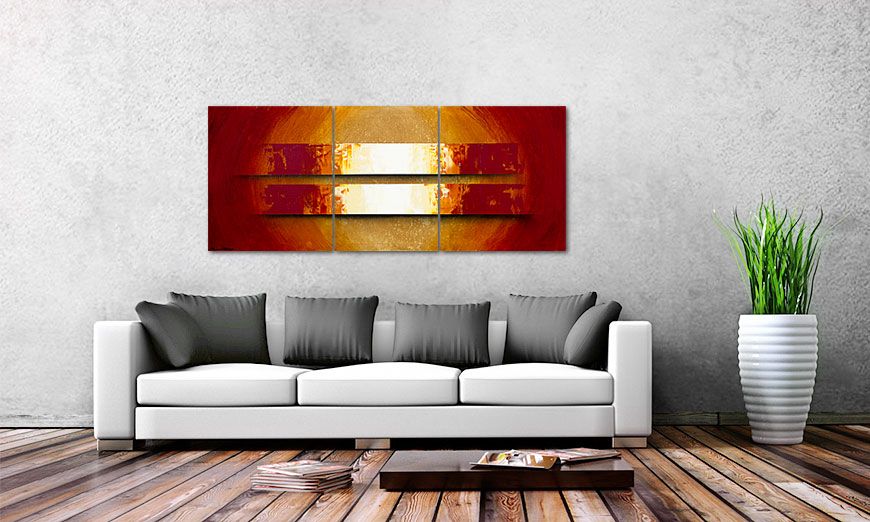 El cuadro moderno Sun Storm 170x70cm
