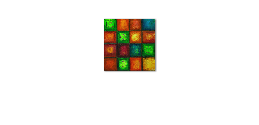 El cuadro Colorful Cubes 80x80cm