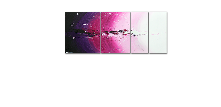 El cuadro Cosmic Splash de 170x70cm