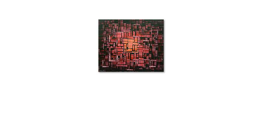 El cuadro Cubes of Glow de 100x80cm