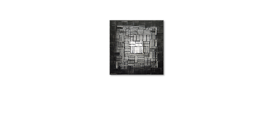 El cuadro Light Cube de 80x80cm