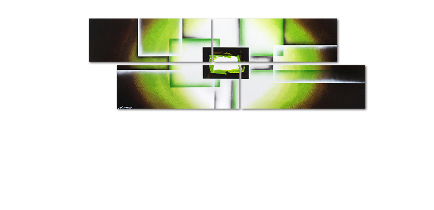 El cuadro XXL Green Spirit 245x80cm