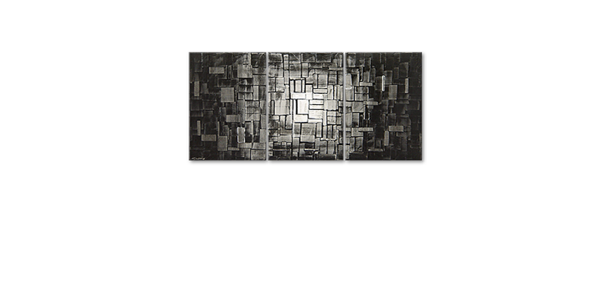 El cuadro moderno Moon Cubes 150x70cm