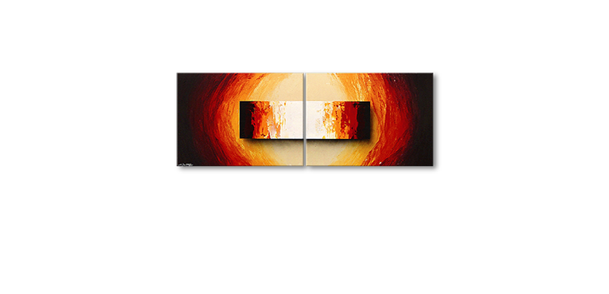 El cuadro sobre bastidor Liquid Fire 160x60cm