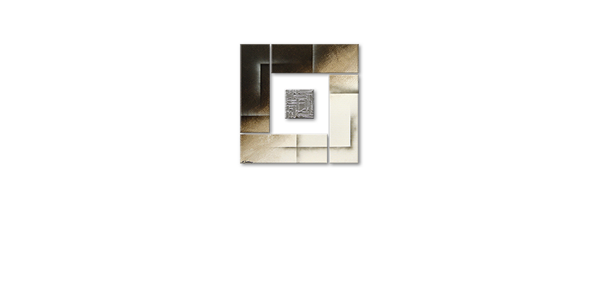 Nuestro cuadro Silver Cube de 80x80cm