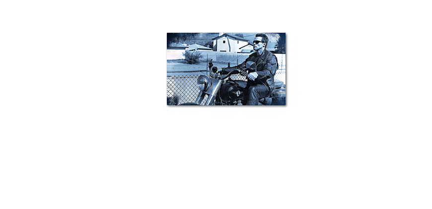 El cuadro impreso sobre lienzo Terminator de 100x60cm