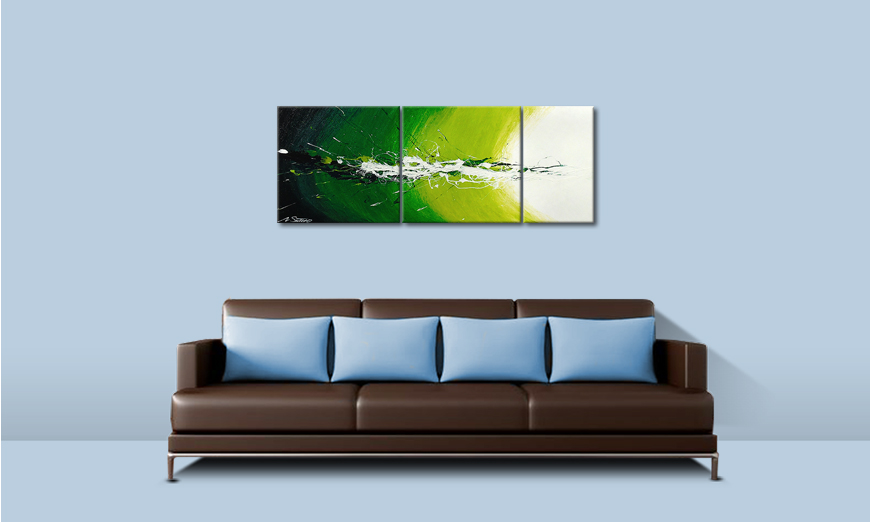 El cuadro Spring Splash de 130x50cm