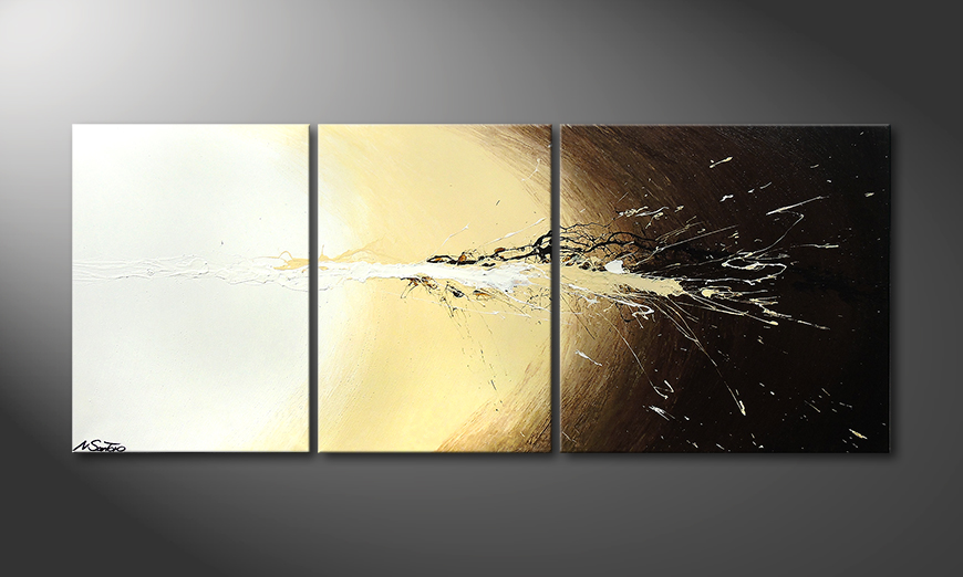 El cuadro Exploded Light 170x70cm