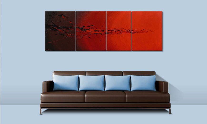 El cuadro para la sala Devil Splash 230x80cm