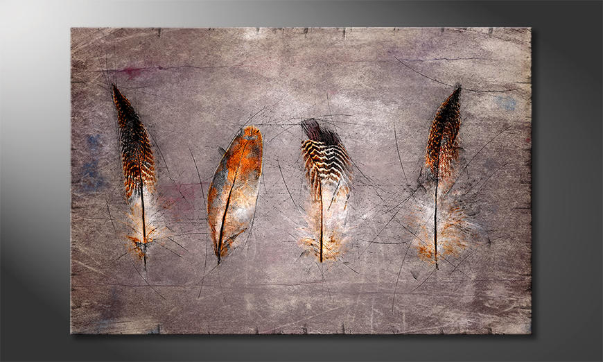 Decoración moderna Four Feathers