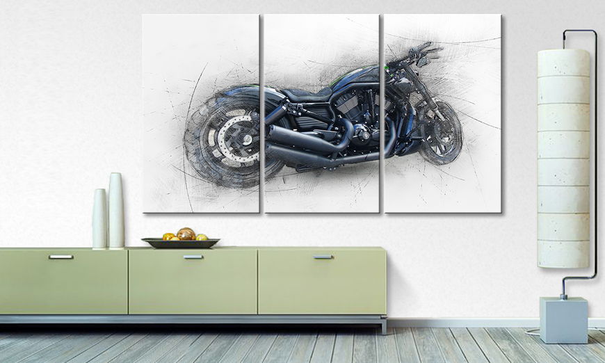 El cuadro Harley Nr 6 180x100 cm