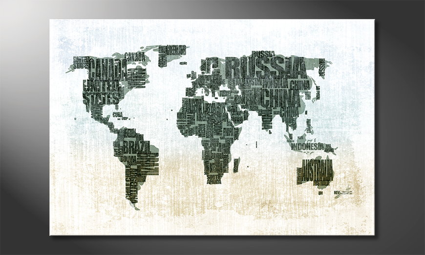 El cuadro Mapa del Mundo 1