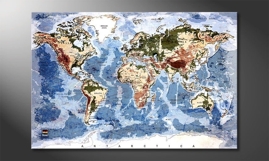 El cuadro Oldworldmap