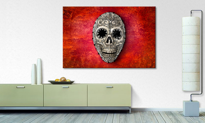 El cuadro Skull On Red