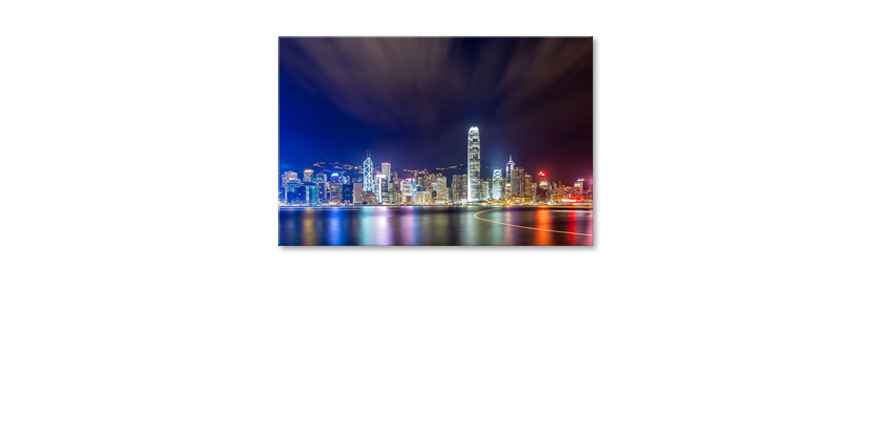 El-cuadro-impreso-Hongkong-at-Night