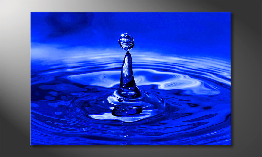 El cuadro moderno Blue Drop