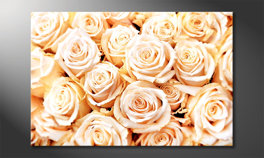 El-cuadro-moderno-Creamy-Roses