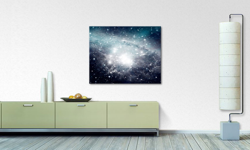 El cuadro moderno Galaxy in Free Space 100x80 cm
