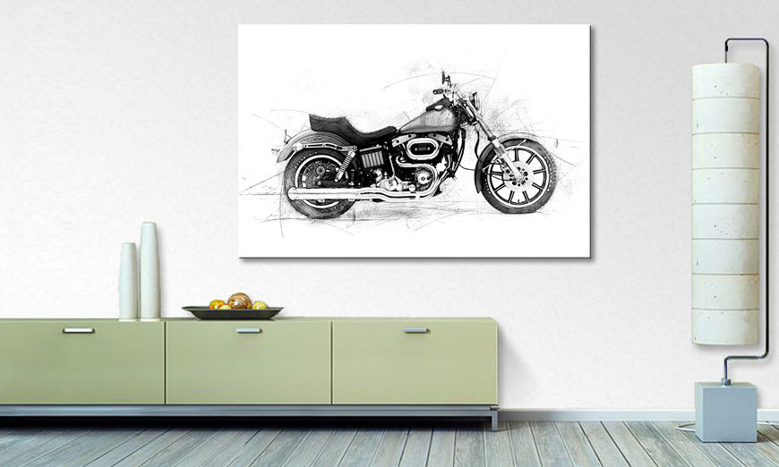 El cuadro moderno Motorcycle