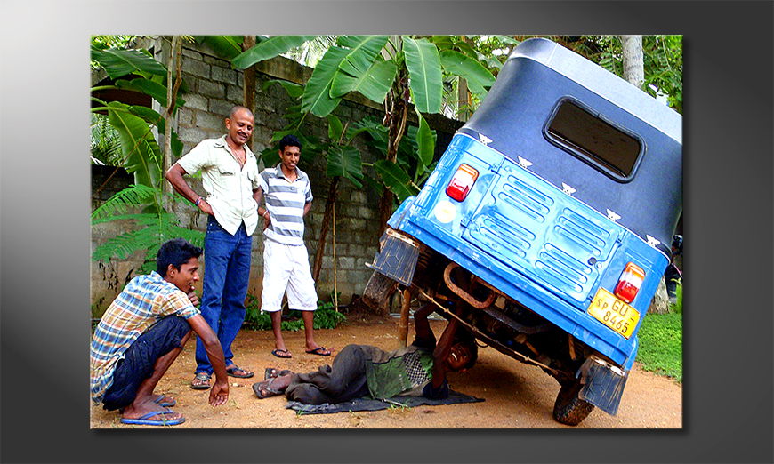 El cuadro moderno Srilankan car repair