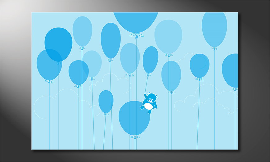 El llamativo cuadro Balloons