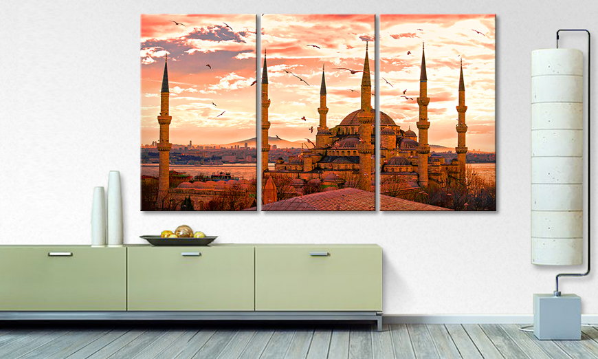 Impresión de arte moderno Blue Mosque 180x100 cm
