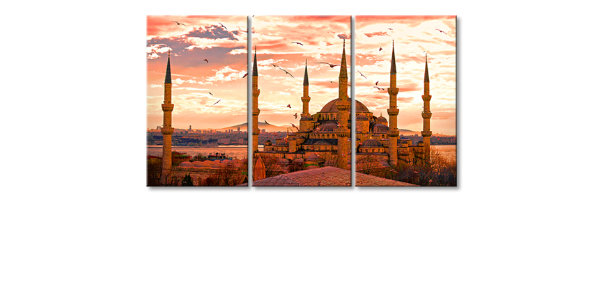 Impresión-de-arte-moderno-Blue-Mosque-180x100-cm