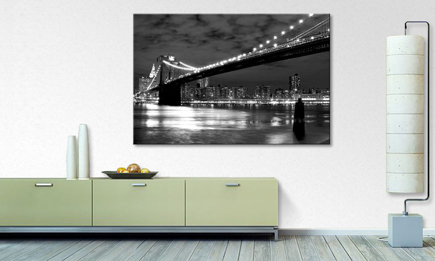 Impresión de arte moderno Brooklyn Bridge