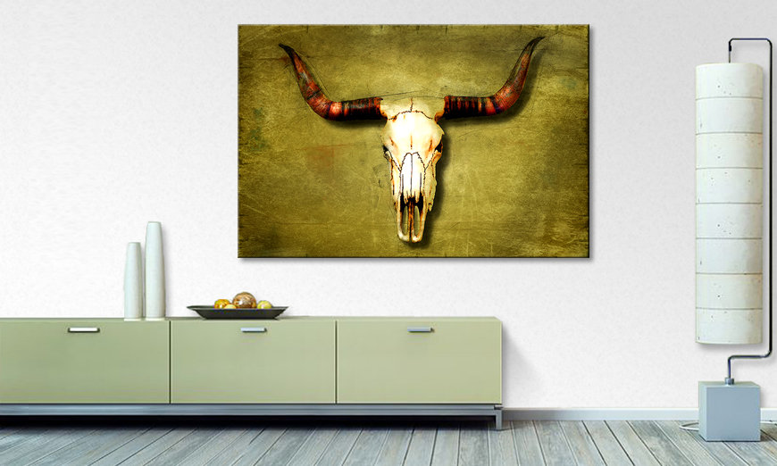 Impresión de arte moderno Buffalo Bull