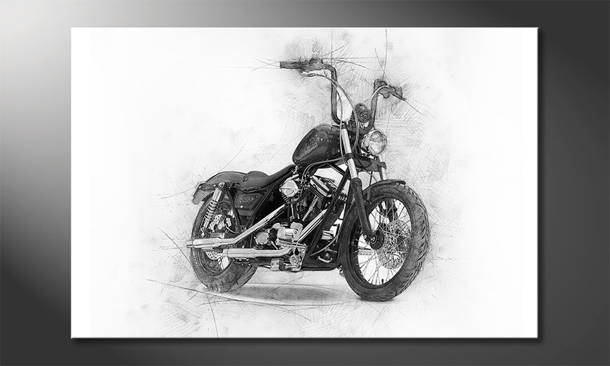 Impresión-de-arte-moderno-Classic-Motorcycle