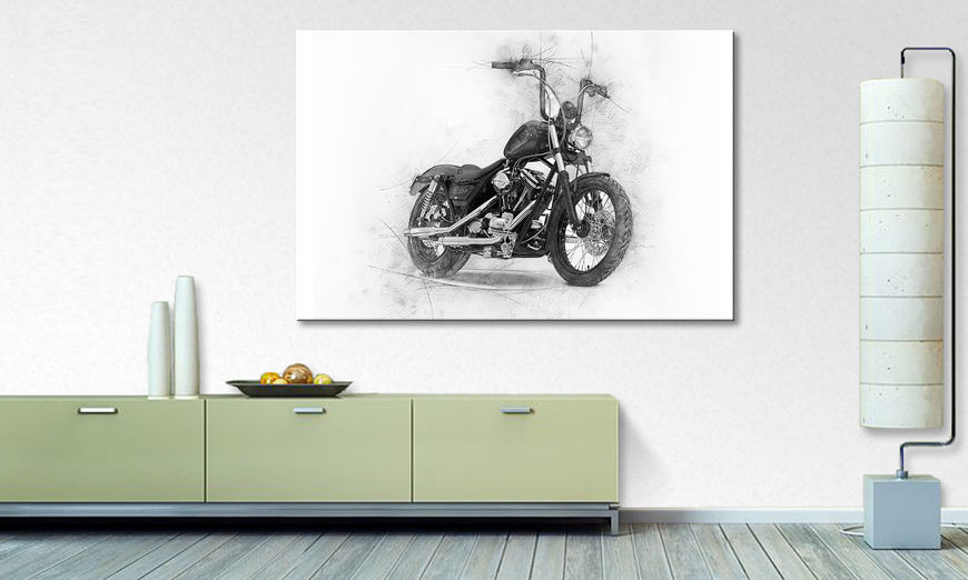 Impresión de arte moderno Classic Motorcycle