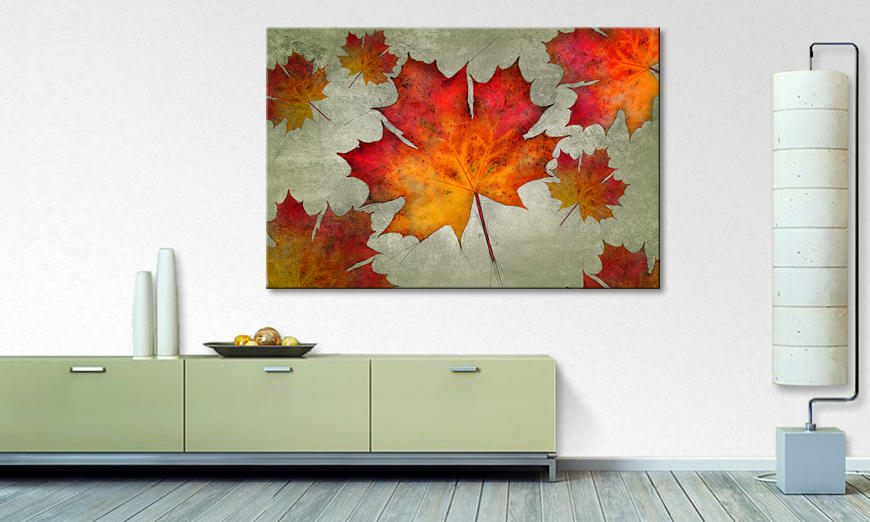 Impresión de arte moderno Falling Leaves