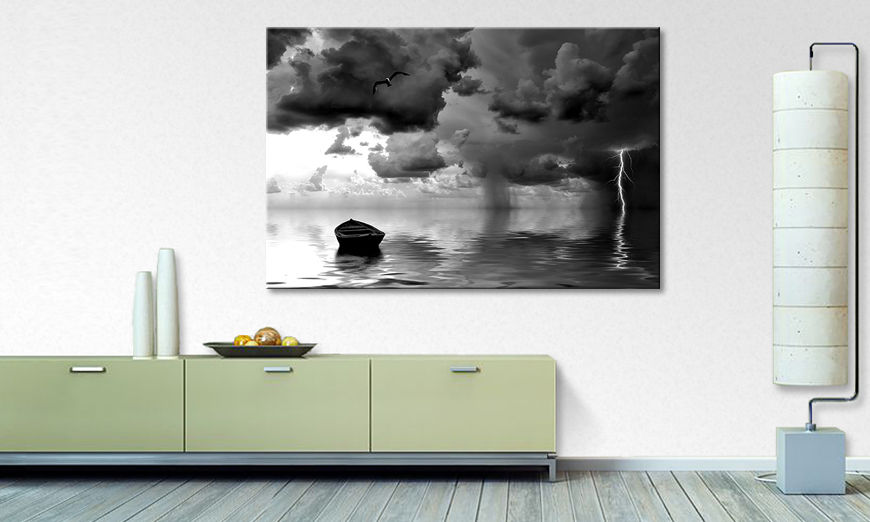 Impresión de arte moderno Lonely Boat