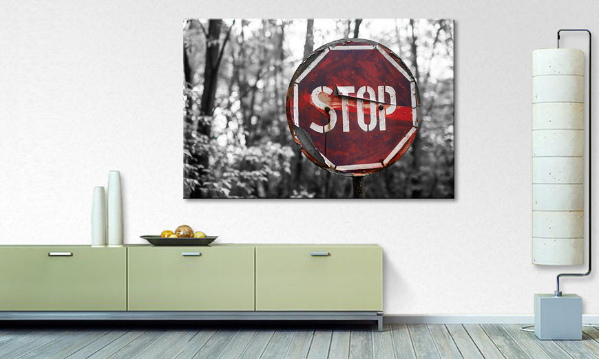 Impresión de arte moderno Stop