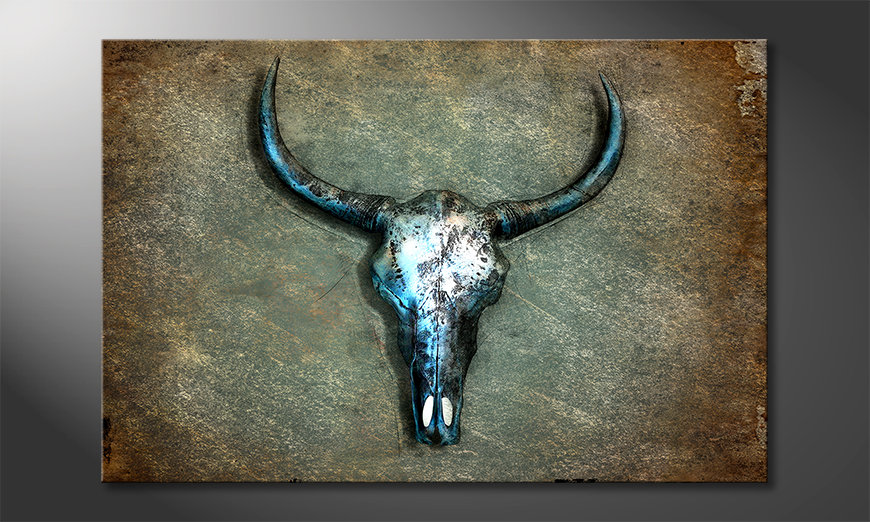 Impresión-de-la-lona-Buffalo-Skull