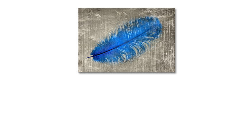 Impresión-de-la-lona-Feather-In-Blue
