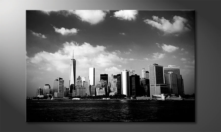 Impresión-de-la-lona-Manhattan-Skyscrapers