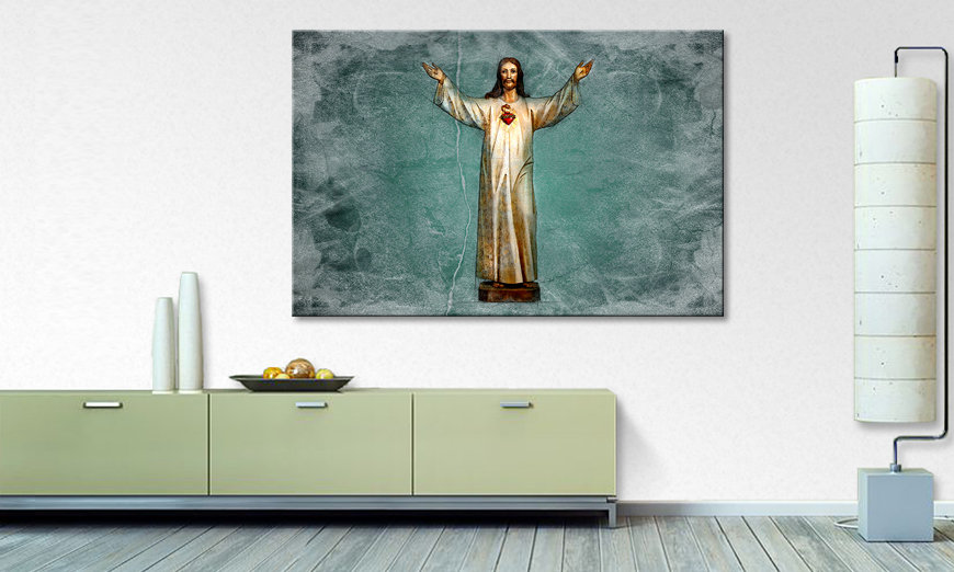 La bonita pintura Blessing Jesus