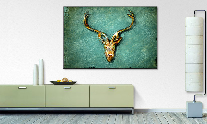 La bonita pintura The Deer