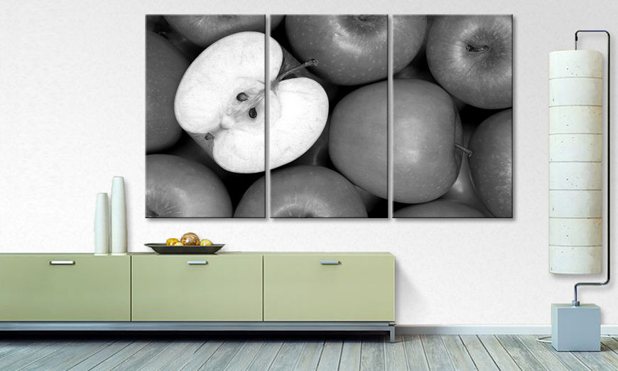 La cuadro impresa Green Apples 180x100 cm