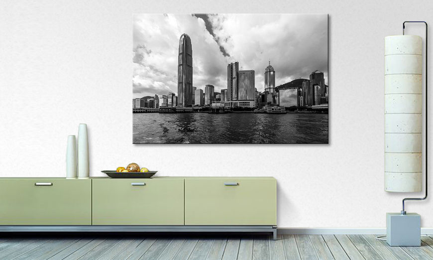 La cuadro impresa Hongkong Skyline