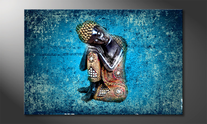La-cuadro-impresa-Sleeping-Buddha-90x60-cm