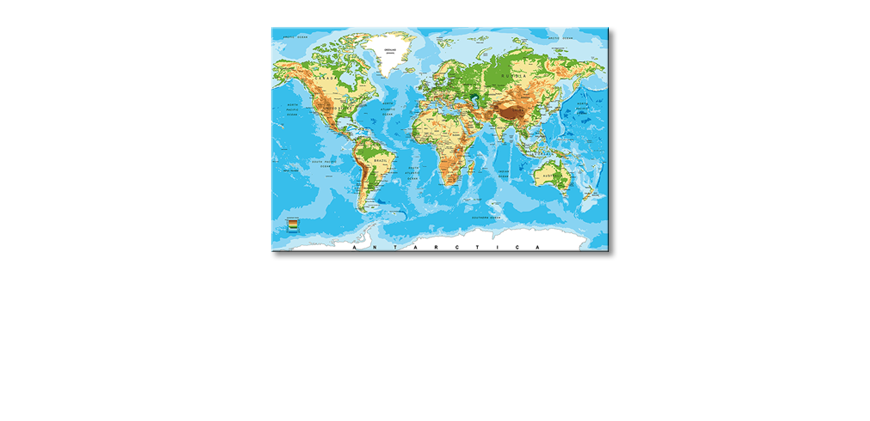 La-cuadro-impresa-World-Map-New-Look-120x80-cm