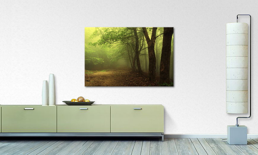 La impresión exclusiva Green Forest 120x80 cm