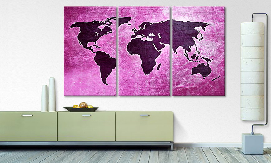 La impresión exclusiva World Map 4 180x100 cm