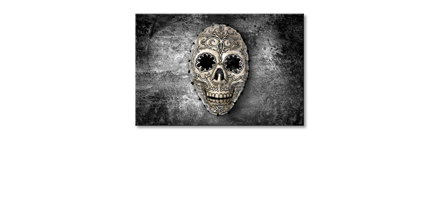 La-pintura-exclusiva-Monochrome-Skull