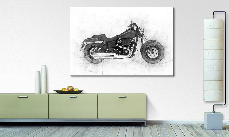 Los cuadros impresos Motorbike Uno