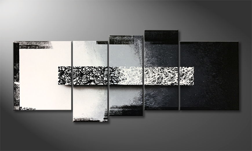 Arte moderno Black And White 190x80cm