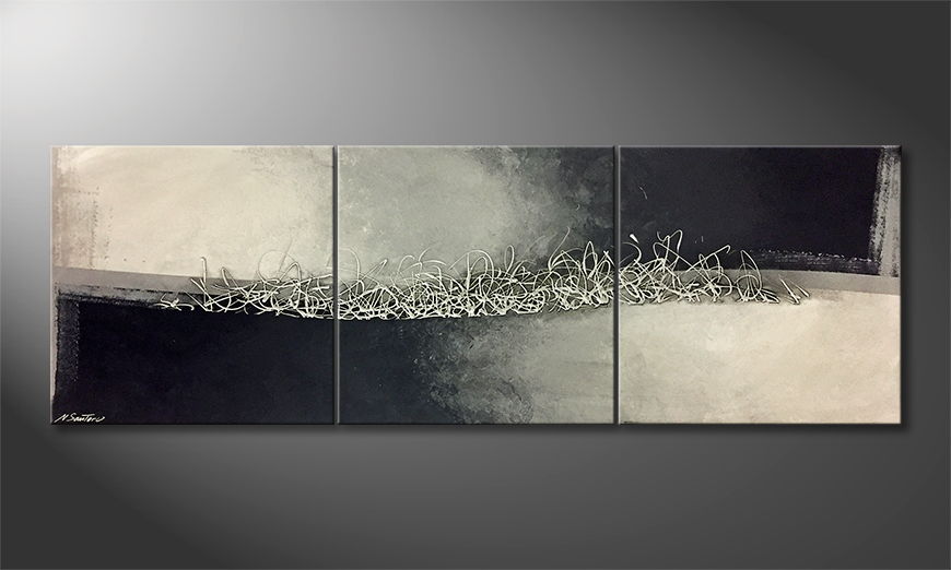 Arte moderno Dark Wave 210x70cm