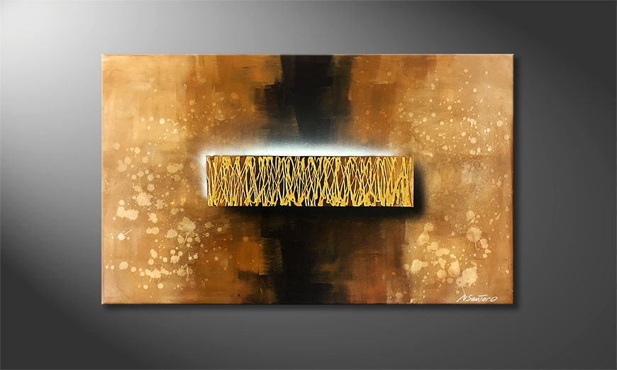 Arte moderno Golden Dust 120x75cm